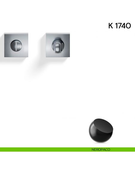Nottolino per porta K 1740 R Valli collezione Lab neropaco