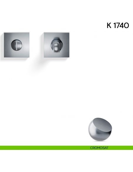 Nottolino per porta K 1740 RB Valli collezione Lab con rosetta fine cromosat