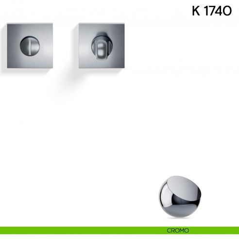 Nottolino per porta K 1740 RB Valli collezione Lab con rosetta fine cromo