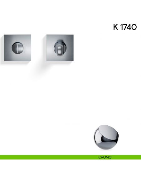 Nottolino per porta K 1740 RB Valli collezione Lab con rosetta fine cromo