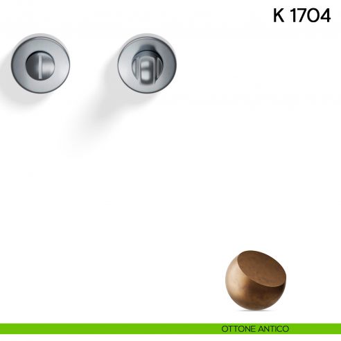 Nottolino per porta K 1704 R Valli collezione Lab 45 mm ottone antico