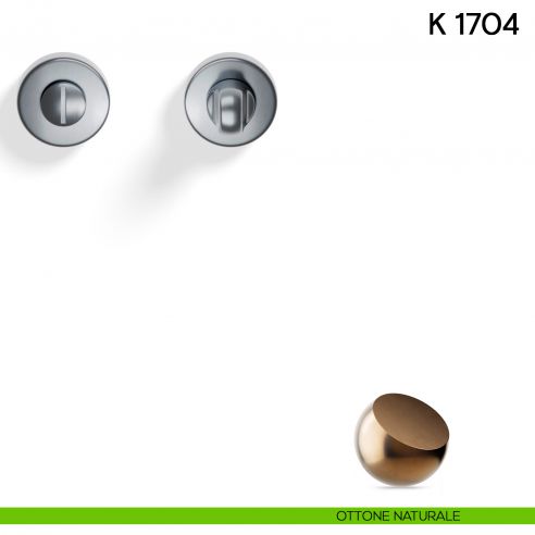 Nottolino per porta K 1704 R Valli collezione Lab 45 mm ottone naturale