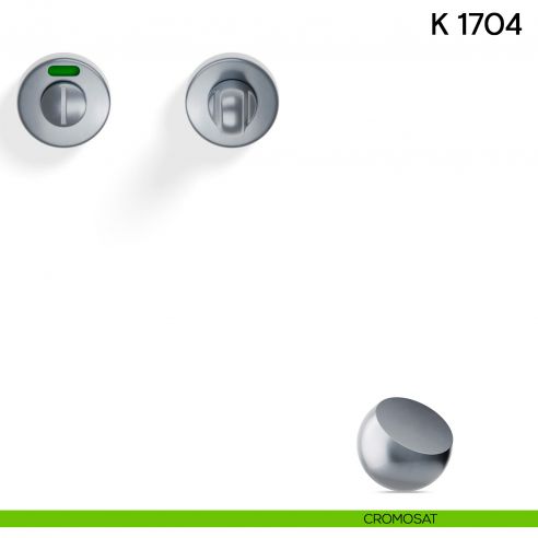 Nottolino per porta K 1704 RS Valli collezione Lab libero/occupato 45 mm cromosat