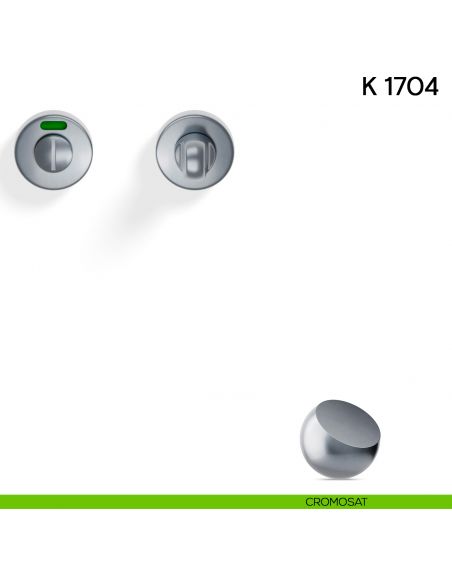 Nottolino per porta K 1704 RS Valli collezione Lab libero/occupato 45 mm cromosat