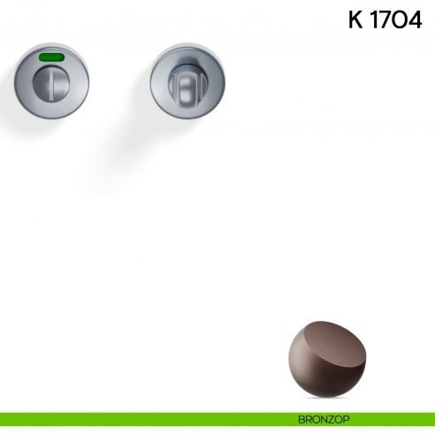 Nottolino per porta K 1704 RS Valli collezione Lab libero/occupato 45 mm bronzop
