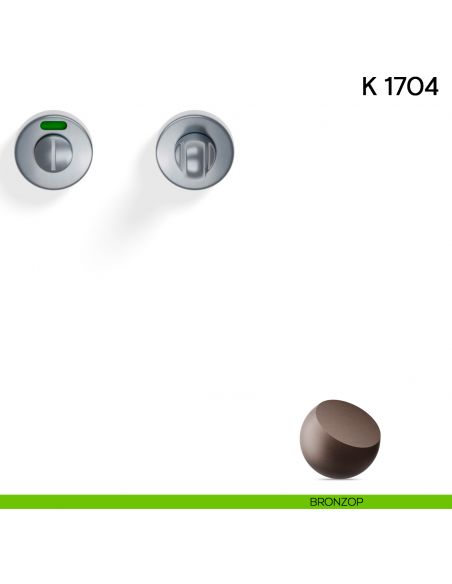 Nottolino per porta K 1704 RS Valli collezione Lab libero/occupato 45 mm bronzop