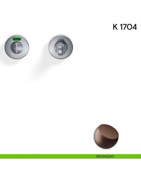 Nottolino per porta K 1704 RS Valli collezione Lab libero/occupato 45 mm bronzsat
