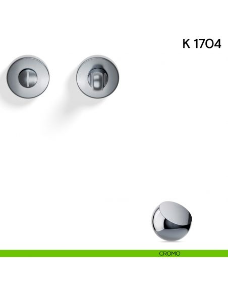 Nottolino per porta K 1704 R Valli collezione Lab 50 mm cromo