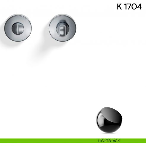 Nottolino per porta K 1704 R Valli collezione Lab 50 mm light black