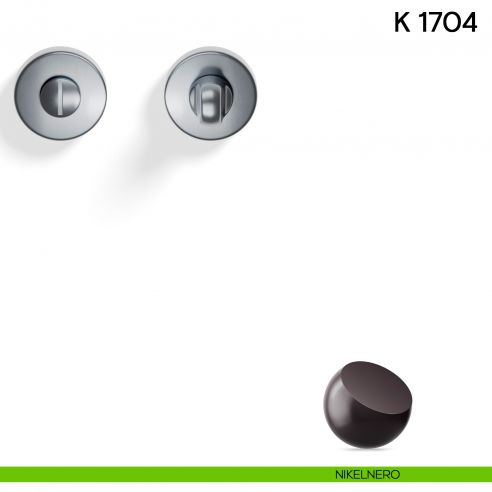 Nottolino per porta K 1704 R Valli collezione Lab 50 mm nikelnero