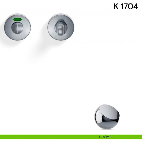 Nottolino per porta K 1704 RS Valli collezione Lab libero/occupato 50 mm cromo