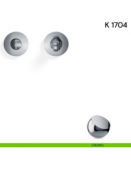 Nottolino per porta K 1704 RB Valli collezione Lab 50 mm con rosetta fine cromo