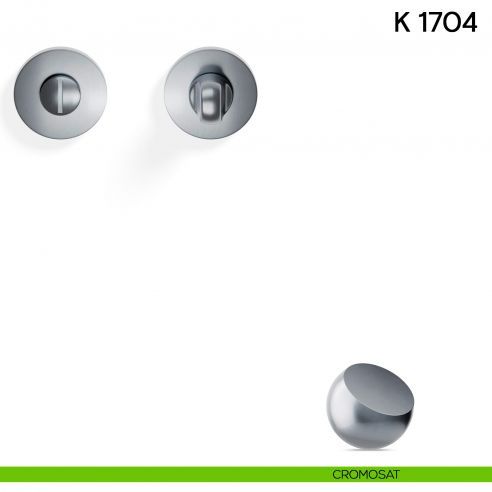 Nottolino per porta K 1704 RB Valli collezione Lab 50 mm con rosetta fine cromosat