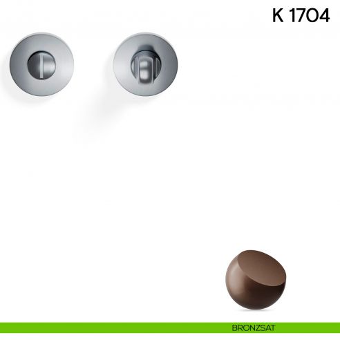 Nottolino per porta K 1704 RB Valli collezione Lab 50 mm con rosetta fine bronzsat