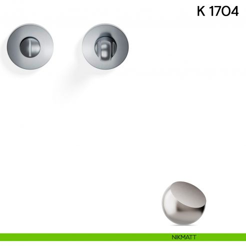 Nottolino per porta K 1704 RB Valli collezione Lab 50 mm con rosetta fine nikmatt