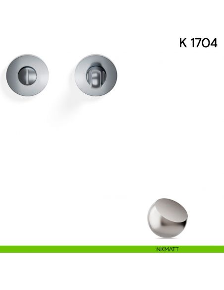 Nottolino per porta K 1704 RB Valli collezione Lab 50 mm con rosetta fine nikmatt