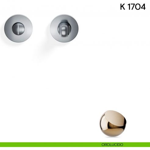 Nottolino per porta K 1704 RB Valli collezione Lab 50 mm con rosetta fine orolucido