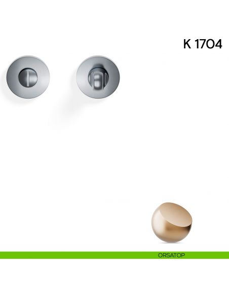 Nottolino per porta K 1704 RB Valli collezione Lab 50 mm con rosetta fine orsatop
