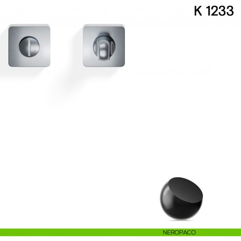 Nottolino per porta K 1233 Valli collezione Lab neropaco