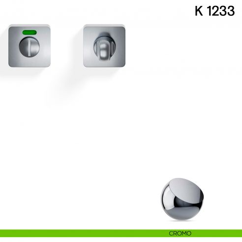 Nottolino per porta K 1233 RS Valli collezione Lab libero/occupato cromo