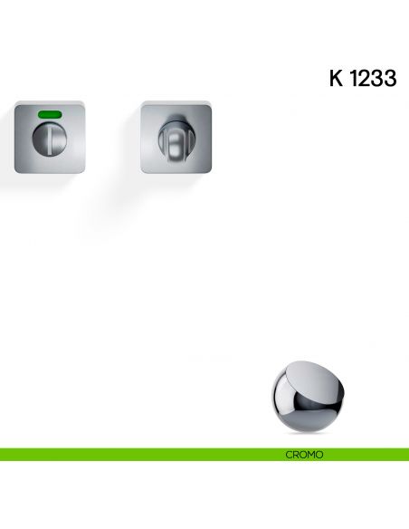 Nottolino per porta K 1233 RS Valli collezione Lab libero/occupato cromo