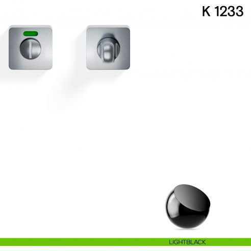Nottolino per porta K 1233 RS Valli collezione Lab libero/occupato light black