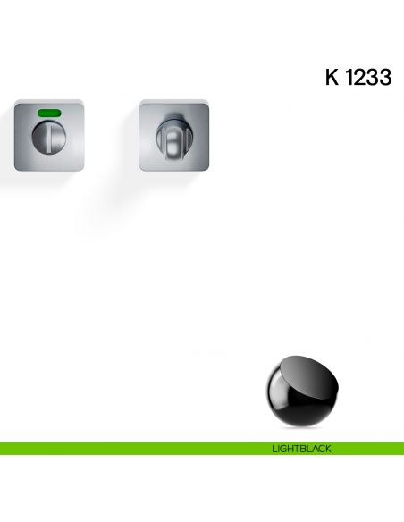 Nottolino per porta K 1233 RS Valli collezione Lab libero/occupato light black