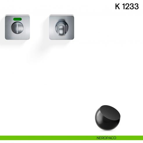 Nottolino per porta K 1233 RS Valli collezione Lab libero/occupato neropaco