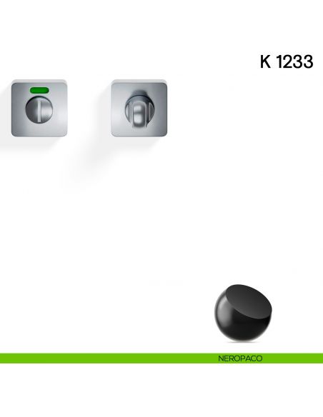 Nottolino per porta K 1233 RS Valli collezione Lab libero/occupato neropaco