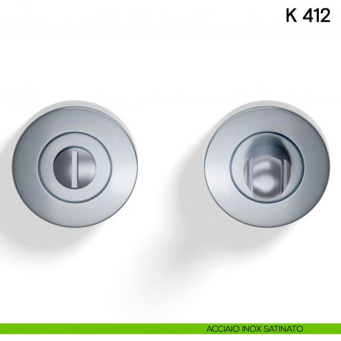 Nottolino per porta K 412 Valli collezione Lab acciaio inox satinato
