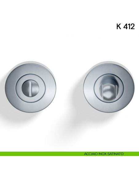 Nottolino per porta K 412 Valli collezione Lab acciaio inox satinato
