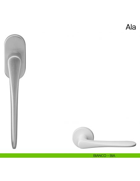 Maniglia martellina DK per finestra Ala Manital - bianco