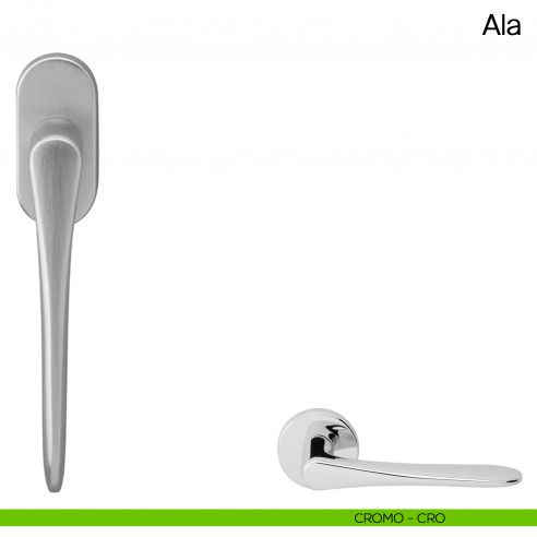 Maniglia martellina DK per finestra Ala Manital - cromato