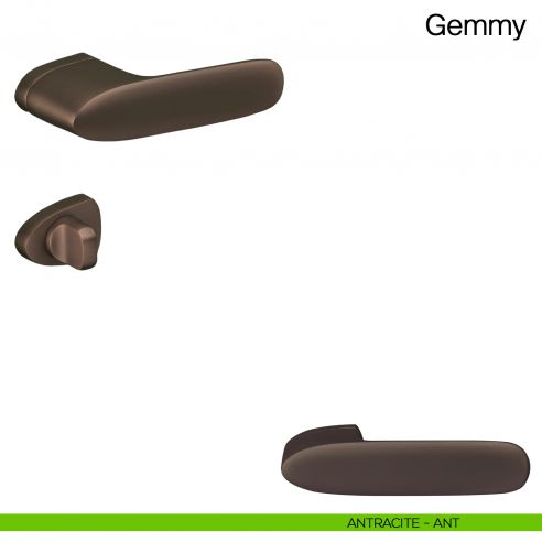 Maniglia per porta con nottolino Gemmy Manital - antracite