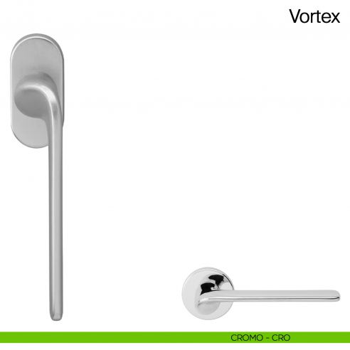 Maniglia martellina DK per finestra Vortex Manital - cromato