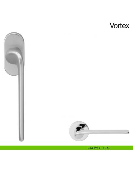 Maniglia martellina DK per finestra Vortex Manital - cromato