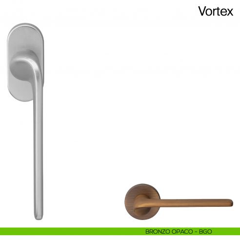Maniglia martellina DK per finestra Vortex Manital - bronzo opaco