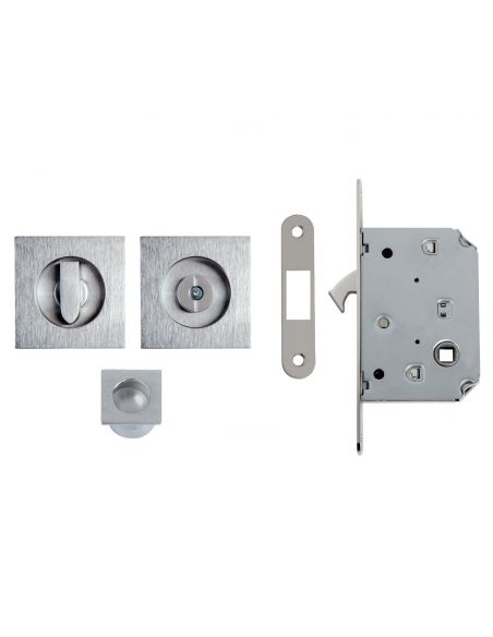 Kit quadrato con nottolino + taglio vite con trascinatore e serratura NIC 303