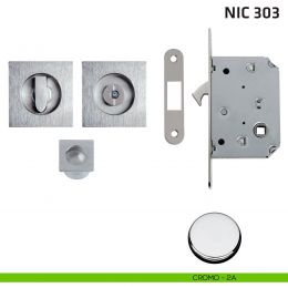 Kit quadrato con nottolino + taglio vite con trascinatore e serratura NIC 303 2