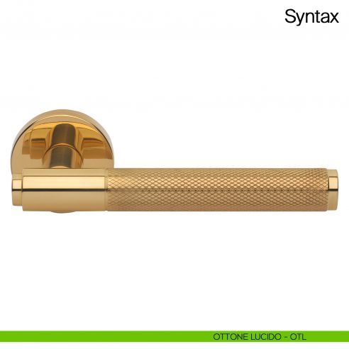 Maniglia per porta Syntax Manital - ottone lucido