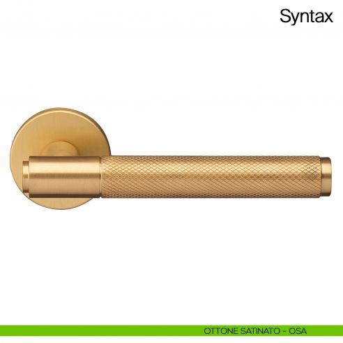 Maniglia per porta Syntax Manital - ottone satinato