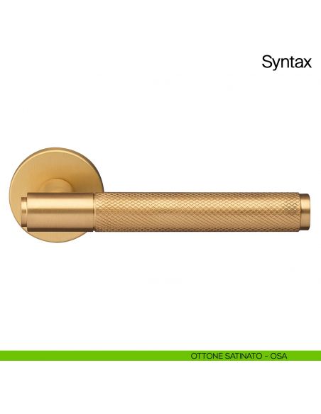 Maniglia per porta Syntax Manital - ottone satinato