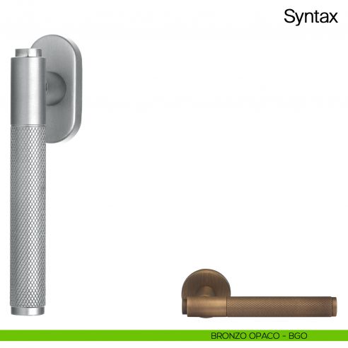 Maniglia martellina DK per finestra Syntax Manital - bronzato opaco