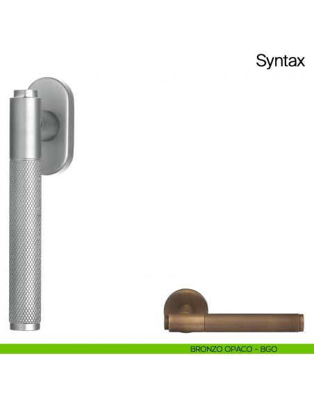 Maniglia martellina DK per finestra Syntax Manital - bronzato opaco