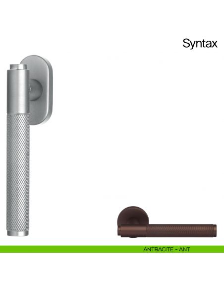 Maniglia martellina DK per finestra Syntax Manital - nero antracite