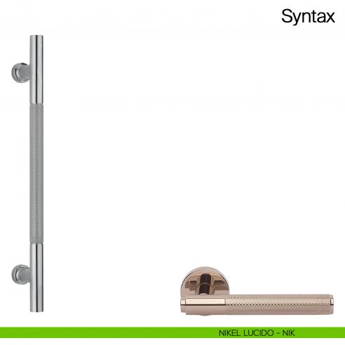 Maniglione per porta Syntax Manital - nikel lucido