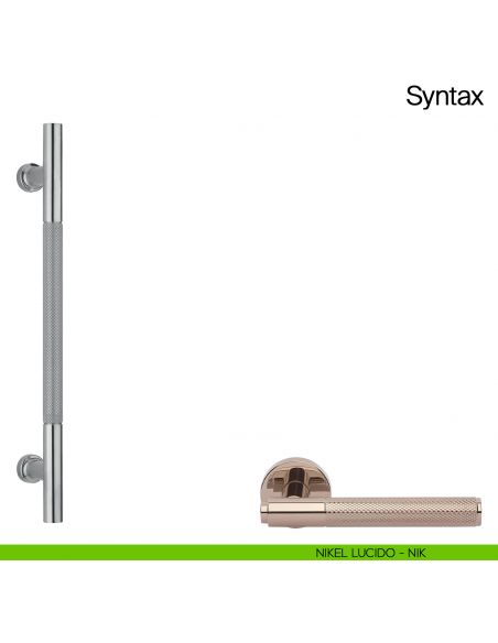 Maniglione per porta Syntax Manital - nikel lucido