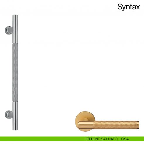 Maniglione per porta Syntax Manital - ottone satinato