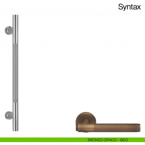 Maniglione per porta Syntax Manital - bronzato opaco