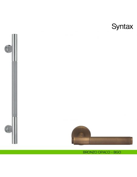 Maniglione per porta Syntax Manital - bronzato opaco